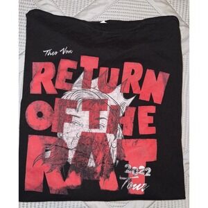 Theo Von Return of the Rat Tour Shirt 2022 Stand Up Comedy Black Tee Size L